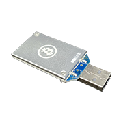 Block Erupter Sapphire USB - Silver Top
